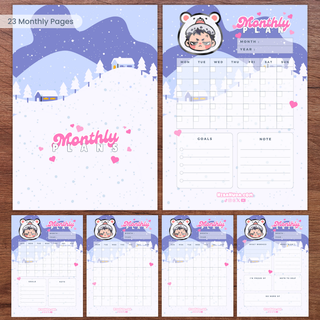 Digital Download Bundle - Heart Besties Planners