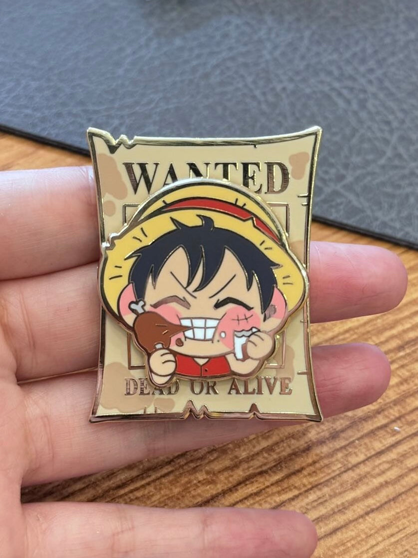 Magnet on Enamel Pin - The "Wanted" Collection