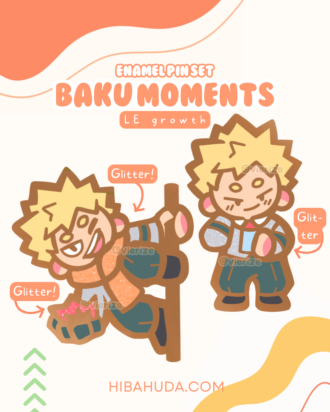 Enamel Pin Set - Baku Moments LIMITED EDITION glitter variant