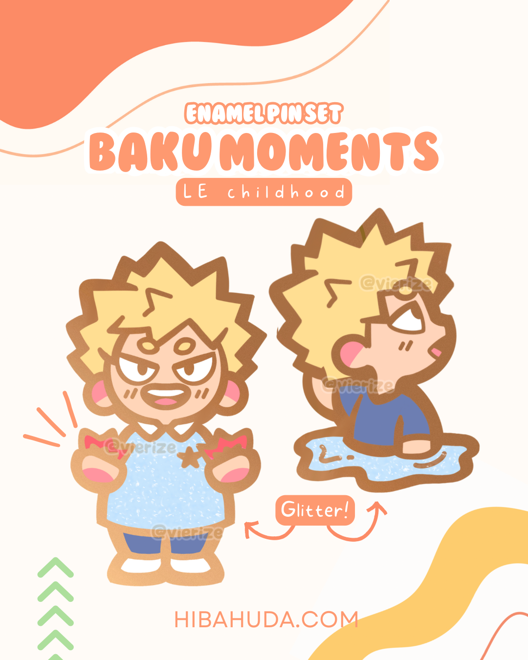 Enamel Pin Set - Baku Moments LIMITED EDITION glitter variant