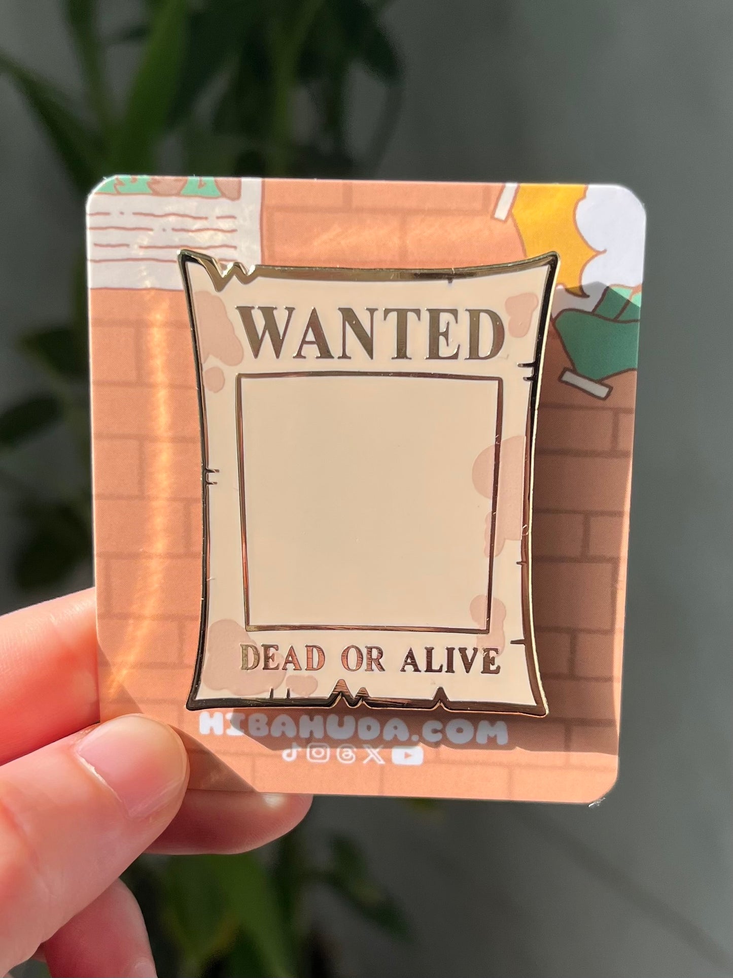Magnet on Enamel Pin - The "Wanted" Collection