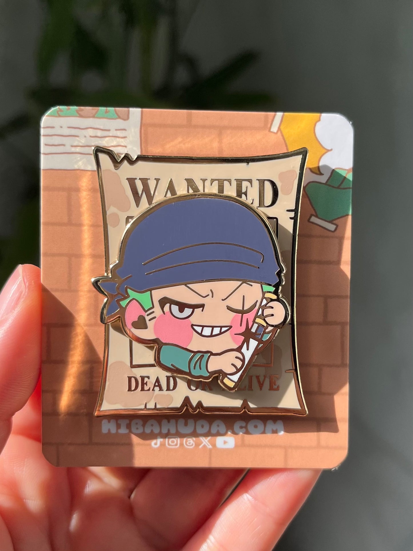 Magnet on Enamel Pin - The "Wanted" Collection