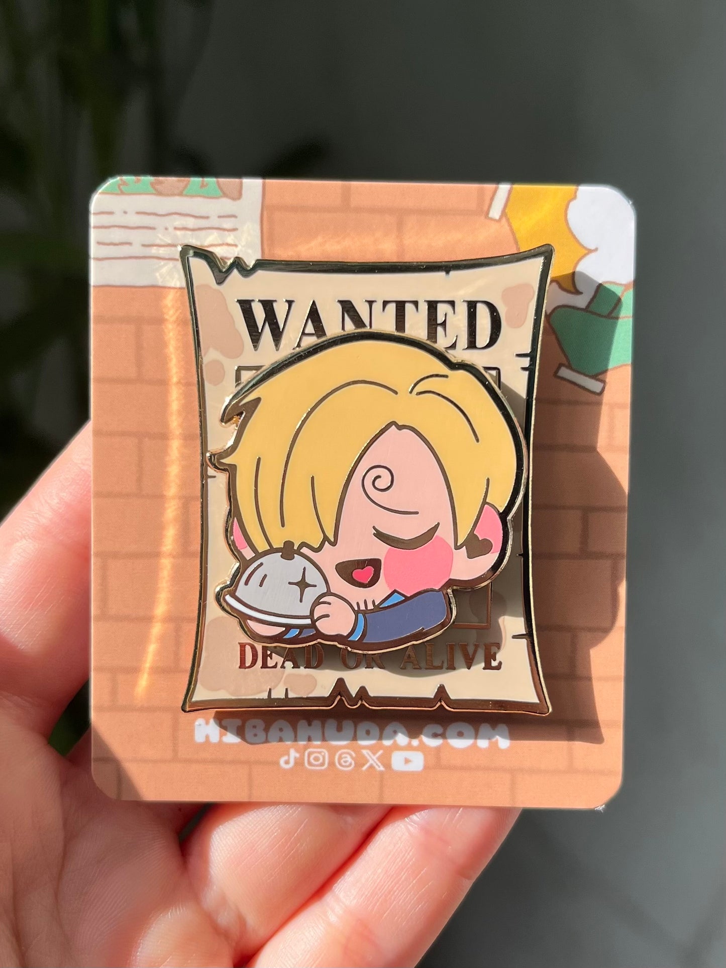 Magnet on Enamel Pin - The "Wanted" Collection