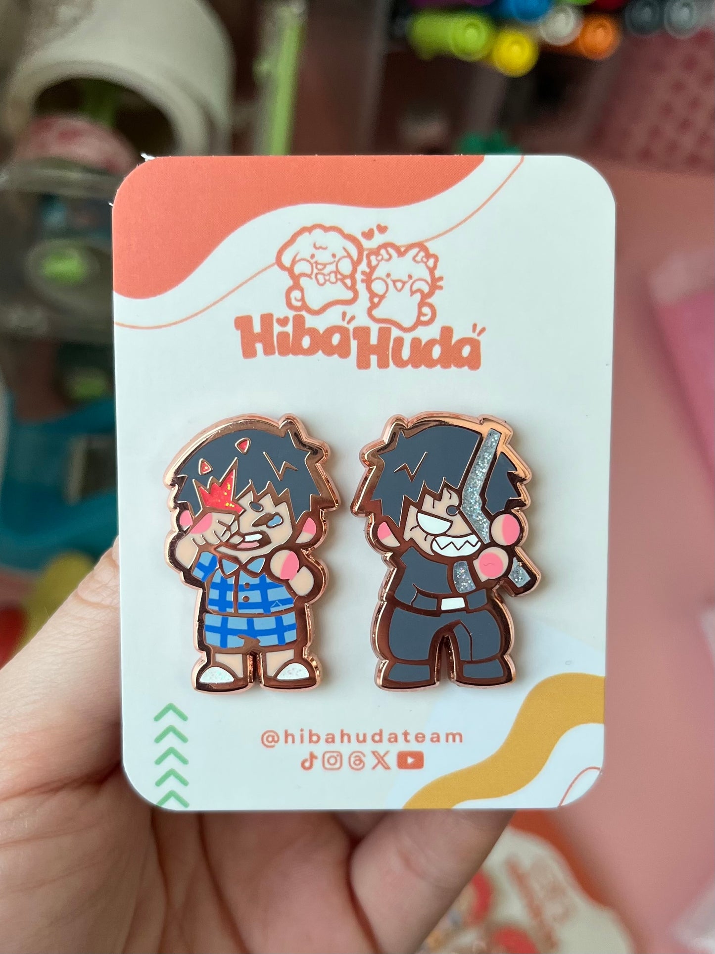 Enamel Pin Set - Kiri Moments LIMITED EDITION glitter variant