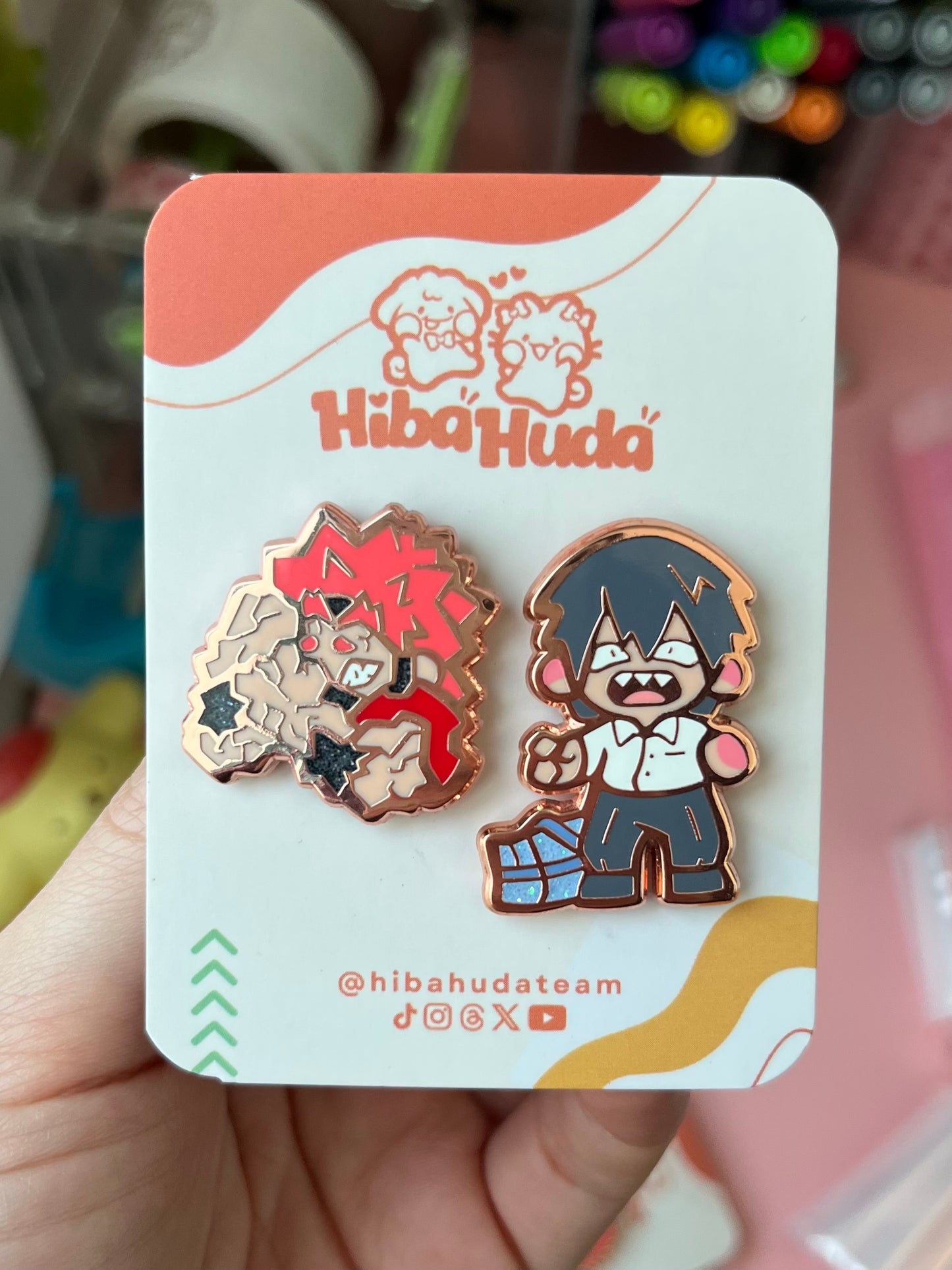 Enamel Pin Set - Kiri Moments LIMITED EDITION glitter variant