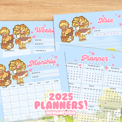 Digital Download Bundle - HumanPurin Planners