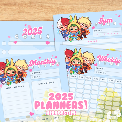 Digital Download Bundle - Hero Besties Planners