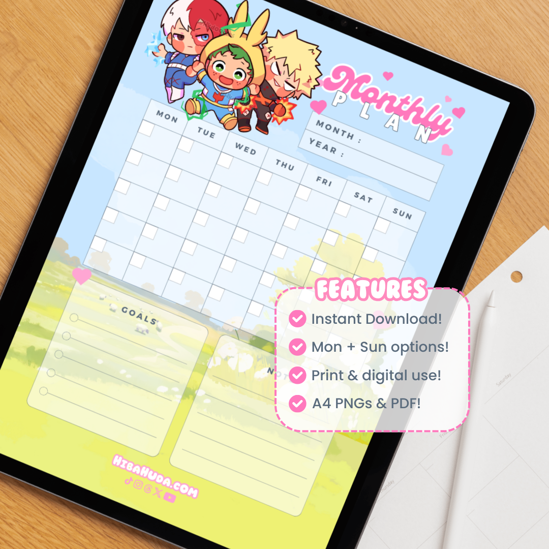 Digital Download Bundle - Hero Besties Planners