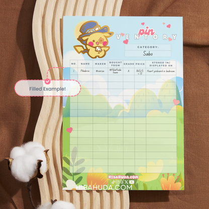 Digital Download Bundle - Pikabros Enamel Pin Inventory Trackers