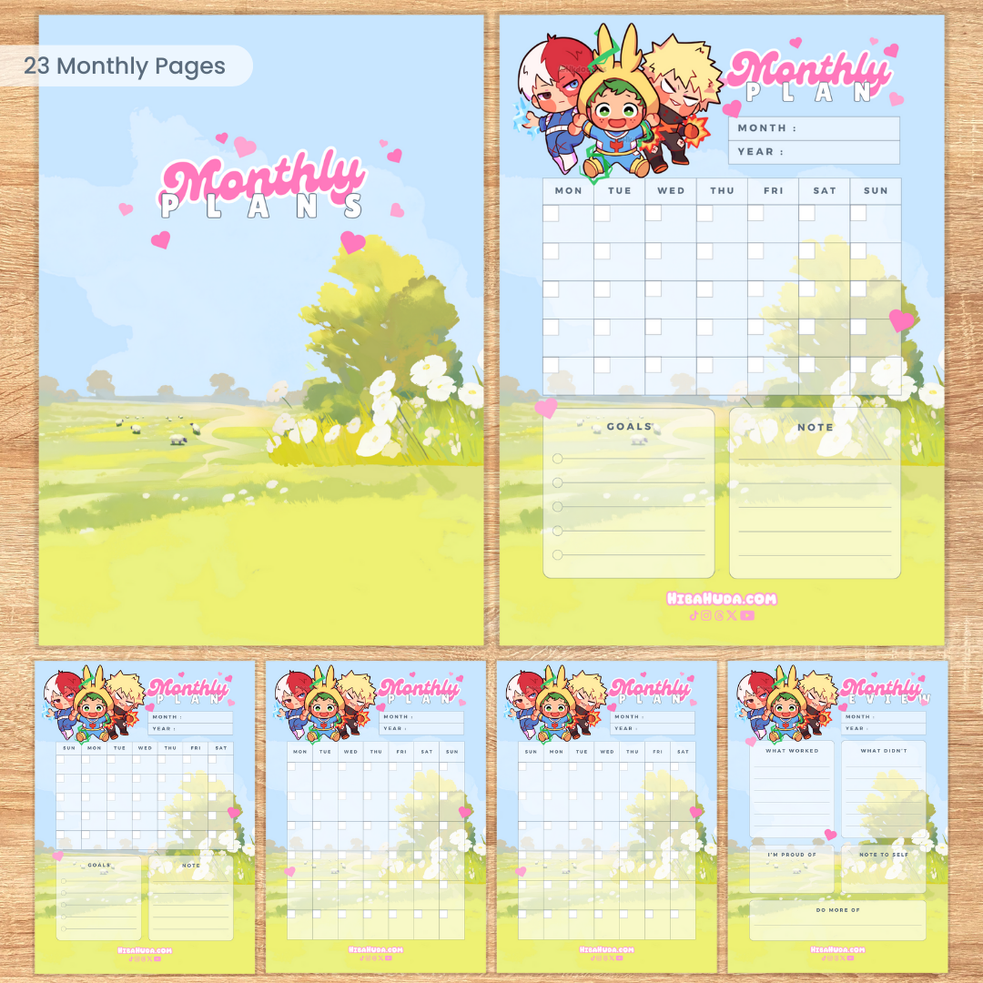 Digital Download Bundle - Hero Besties Planners