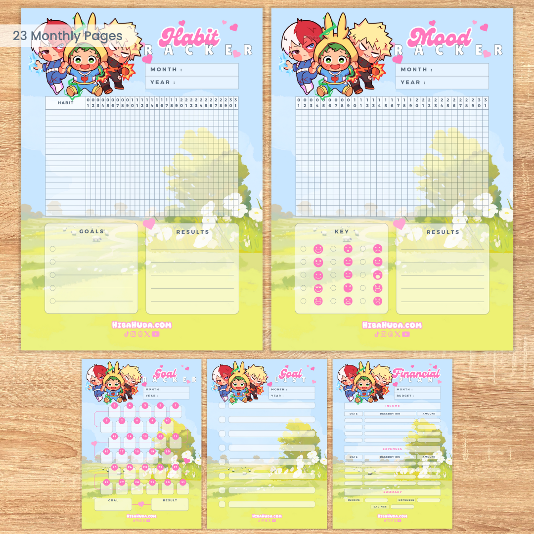 Digital Download Bundle - Hero Besties Planners