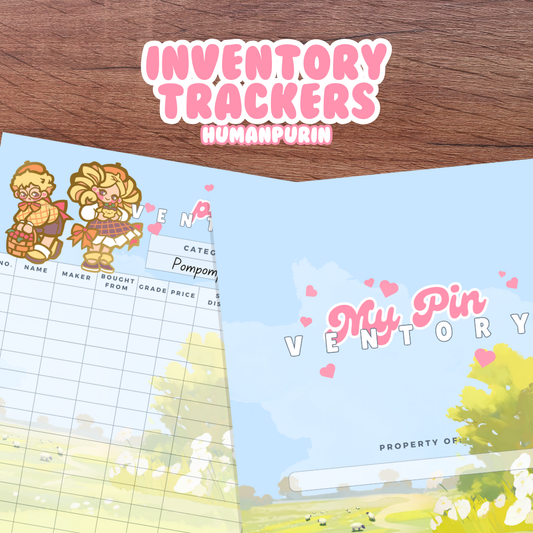 Digital Download Bundle - HumanPurin Enamel Pin Inventory Trackers