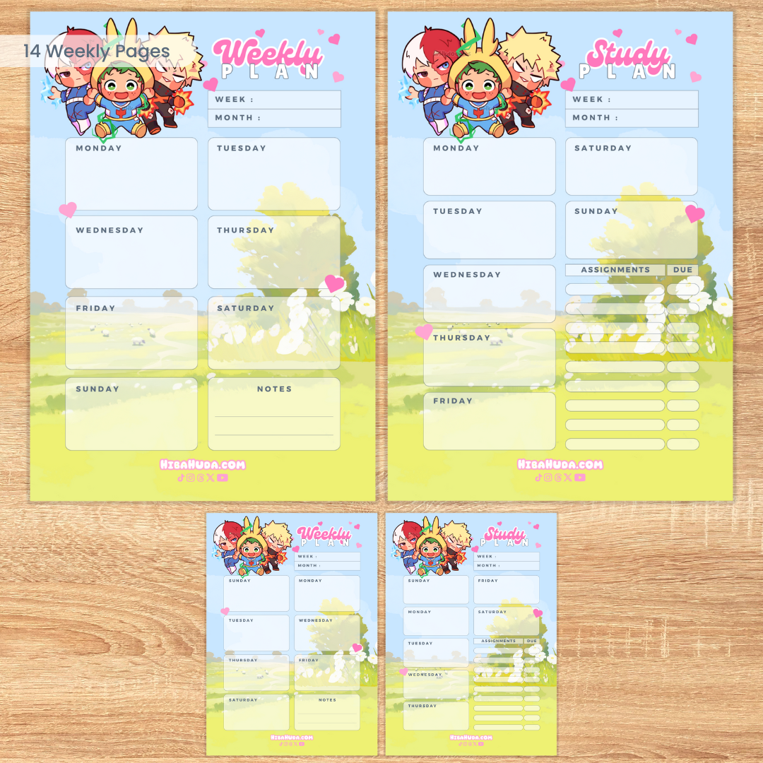 Digital Download Bundle - Hero Besties Planners