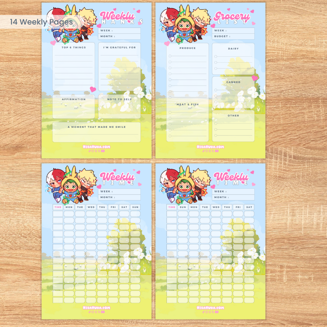 Digital Download Bundle - Hero Besties Planners