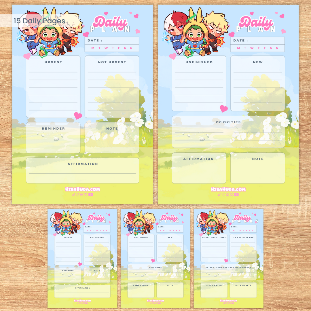 Digital Download Bundle - Hero Besties Planners