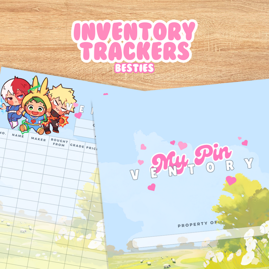 Digital Download Bundle - Besties Enamel Pin Inventory Trackers