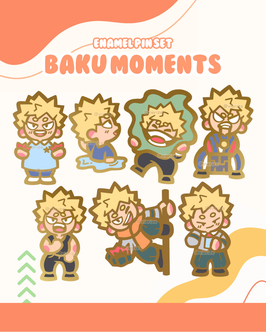 Enamel Pin Set - Baku Moments