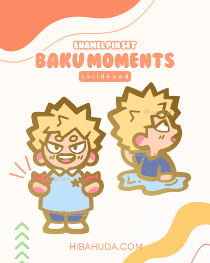 Enamel Pin Set - Baku Moments