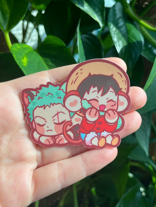 ملصق - عضة قرد