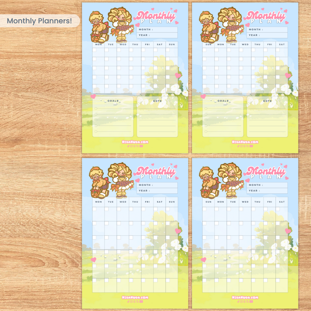 Digital Download Bundle - HumanPurin Planners