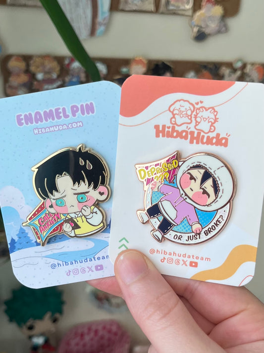 Collectible Metal Enamel Pin - Broke