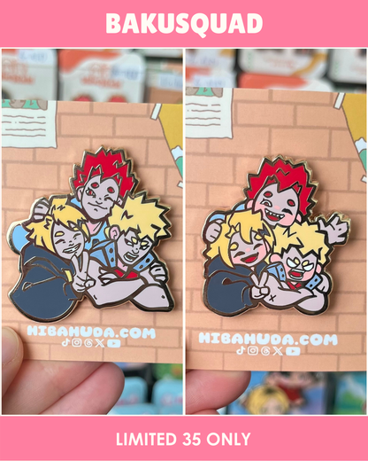 دبوس معدني مطلي بالمينا قابل للجمع - إصدار محدود من باكوسكواد