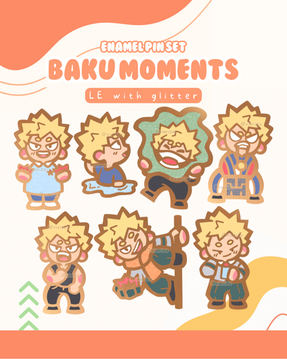 Enamel Pin Set - Baku Moments LIMITED EDITION glitter variant