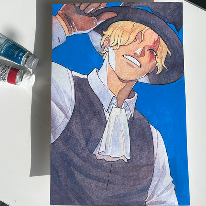 Poster - One of a kind ORIGINAL artwork "S is for Sabo"!