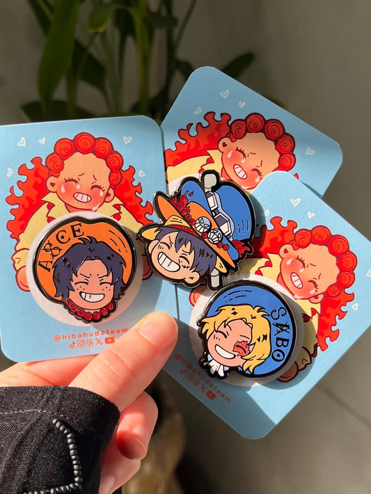 Enamel Pin Set - ASL Brothers LIMITED EDITION glitter variant