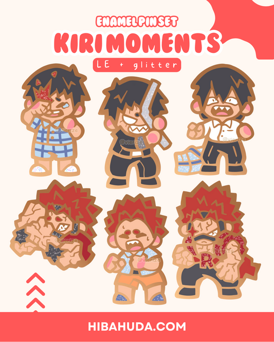 Enamel Pin Set - Kiri Moments LIMITED EDITION glitter variant