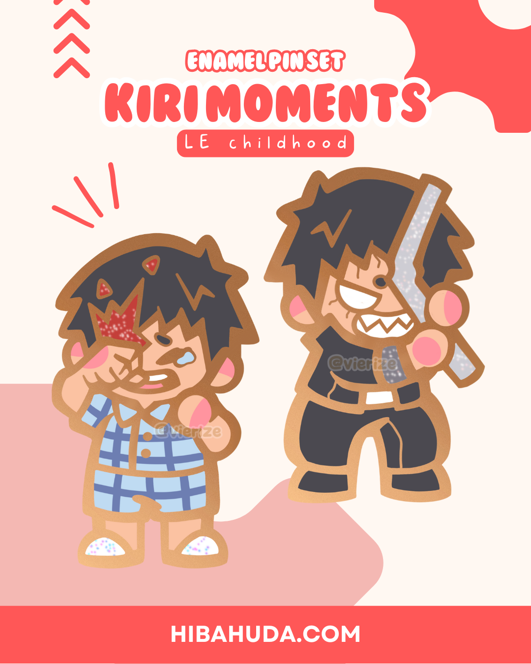 Enamel Pin Set - Kiri Moments LIMITED EDITION glitter variant