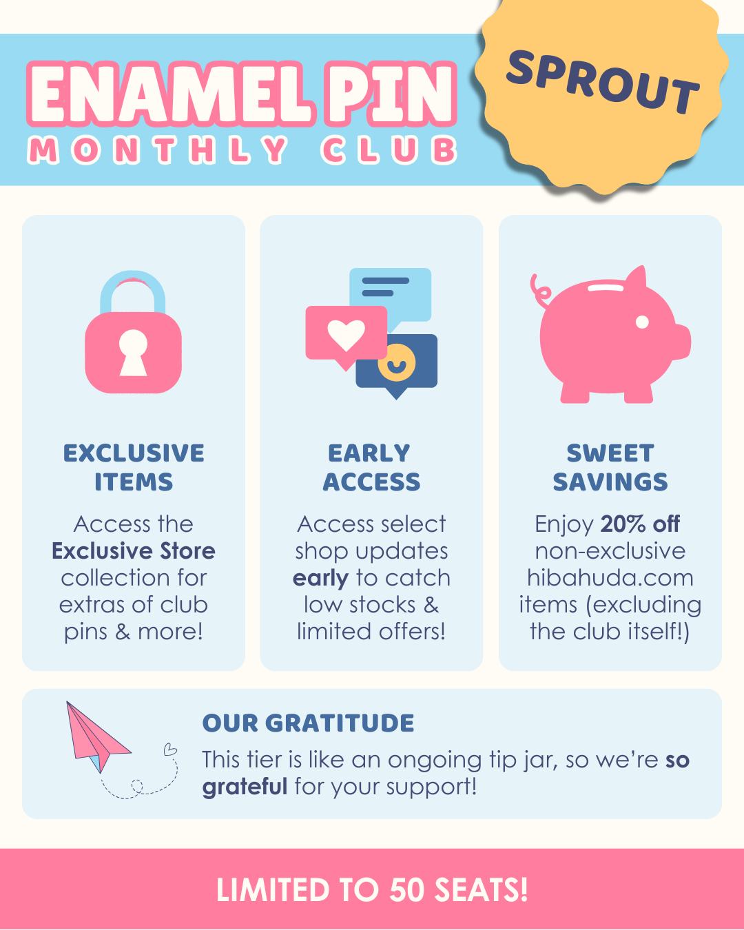 Monthly Subscription Club -  Exclusive & Limited Edition Enamel Pins!