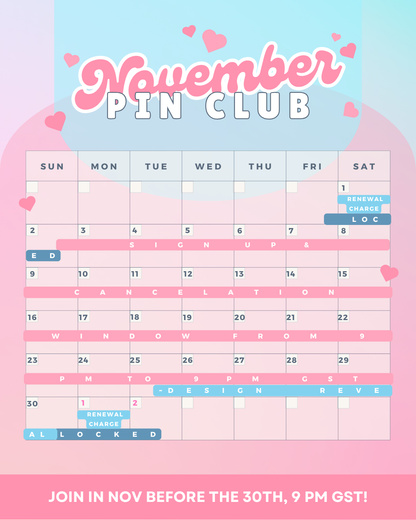 نادي الاشتراك الشهري - دبابيس المينا الحصرية والإصدار المحدود!