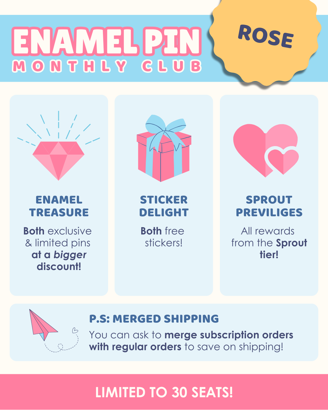 Monthly Subscription Club -  Exclusive & Limited Edition Enamel Pins!