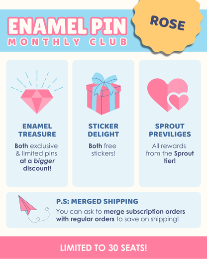 Monthly Subscription Club -  Exclusive & Limited Edition Enamel Pins!