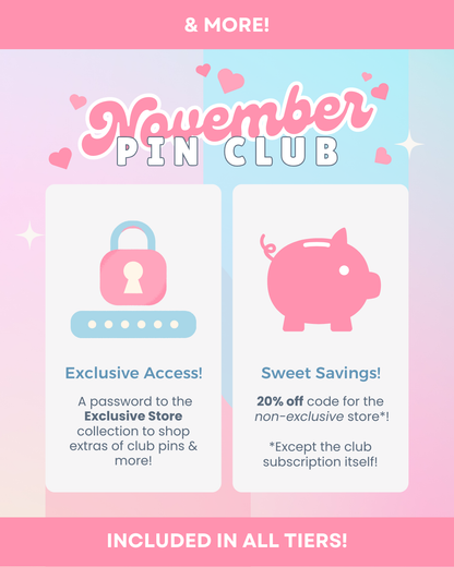 نادي الاشتراك الشهري - دبابيس المينا الحصرية والإصدار المحدود!