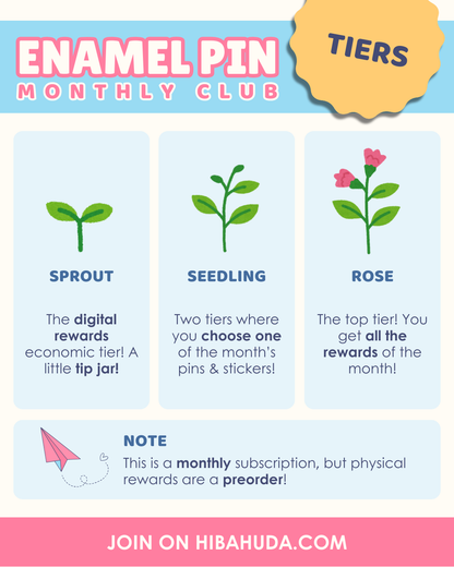 Monthly Subscription Club -  Exclusive & Limited Edition Enamel Pins!