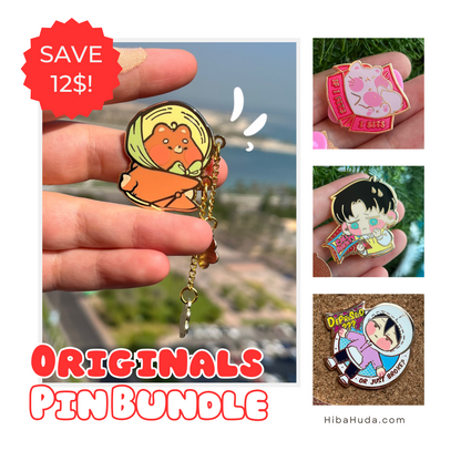 Enamel Pin Value Bundle - All Original Pins!