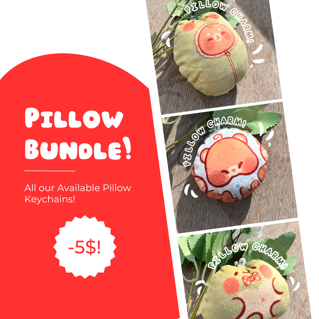 Pillow Keychains Value Bundle - All Available Pillow Keychains!