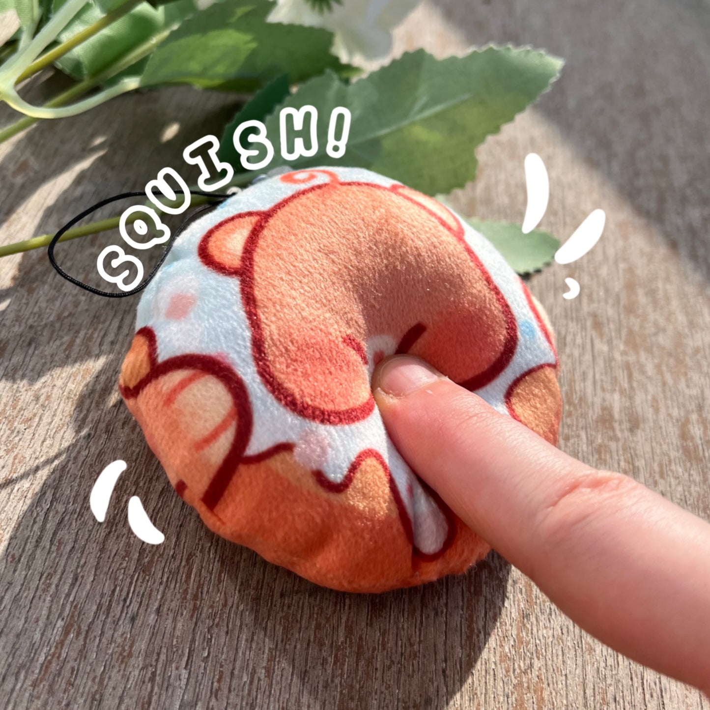 Pillow Keychain - Doughnut Bear