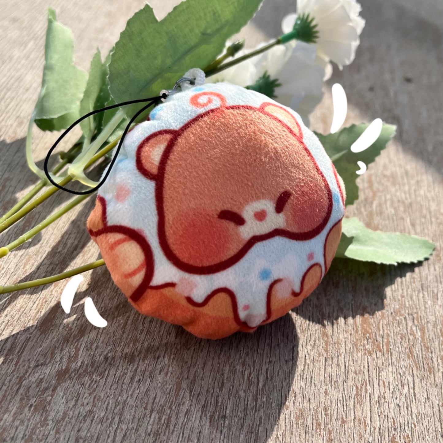 Pillow Keychain - Doughnut Bear