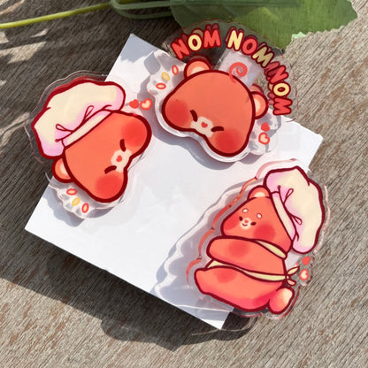 Acrylic Clip Set - Beary Hungry