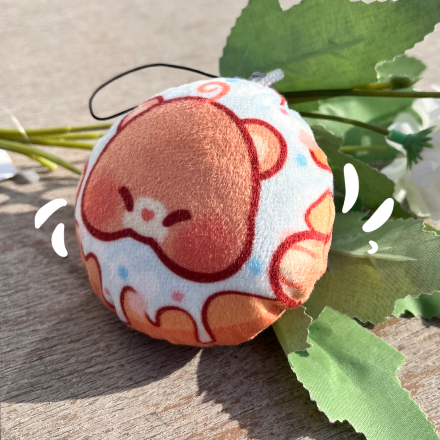 Pillow Keychain - Doughnut Bear