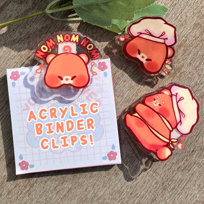 Acrylic Clip Set - Beary Hungry