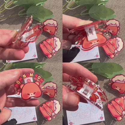 Acrylic Clip Set - Beary Hungry