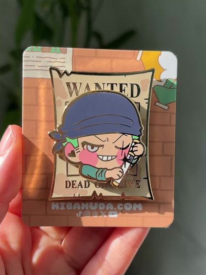 Magnet on Enamel Pin - The "Wanted" Collection