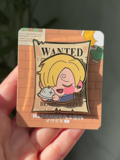 Magnet on Enamel Pin - The "Wanted" Collection