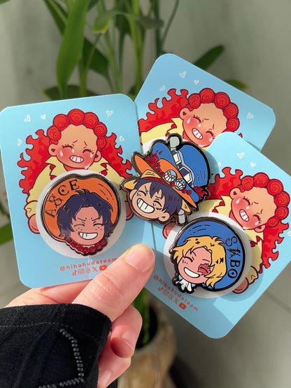 Enamel Pin Set - ASL Brothers LIMITED EDITION glitter variant